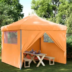 vidaXL Partytent 292 x 292 x 315 cm Oranje Oxford Stof