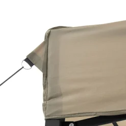vidaXL Partytent 440 x 292 x 315 cm Taupe met Zwarte Frame