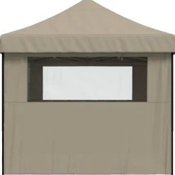 vidaXL Partytent 279 x 410 x 315 cm Taupe Oxford Stof