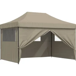 vidaXL Partytent 279 x 410 x 315 cm Taupe Oxford Stof
