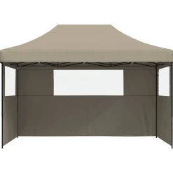 vidaXL Partytent 279 x 410 x 315 cm Taupe Oxford Stof