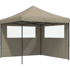 vidaXL Partytent 292 x 292 x 315 cm Taupe Oxford Stof