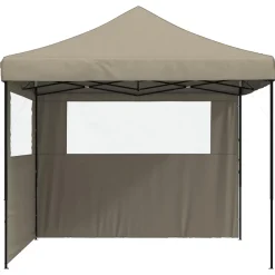 vidaXL Partytent 292 x 292 x 315 cm Taupe Oxford Stof