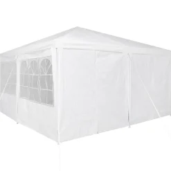 vidaXL Partytent 400 x 400 x 266 cm Wit Polyetheen