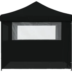 vidaXL Partytent 292 x 292 x 315 cm Zwart Oxford Stof