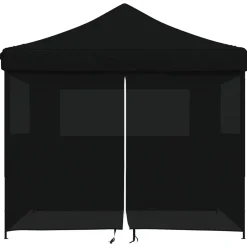 vidaXL Partytent 292 x 292 x 315 cm Zwart Oxford Stof