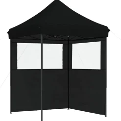vidaXL Partytent 200 x 200 x 306 cm Zwart Oxford Stof