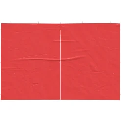 vidaXL Party Tent Zijwand 2 st 300 x 195 cm Rood PE en staal