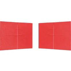 vidaXL Party Tent Zijwand 2 st 300 x 195 cm Rood PE en staal