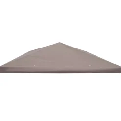 vidaXL Paviljoenhoes Taupe 300 x 300 cm Polyester en staal