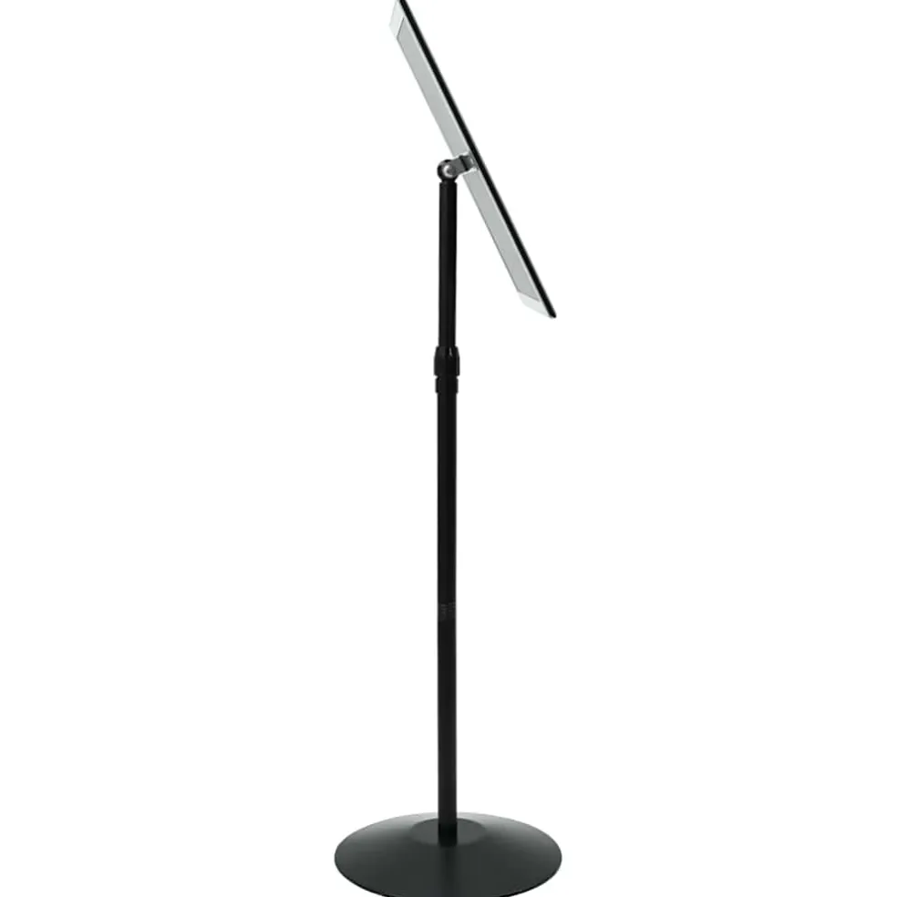 vidaXL Pedestal Posterstand a3 PVC en staal Zwart