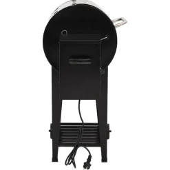 vidaXL Pelletbarbecue met bodemplaat 94 cm ijzer zwart