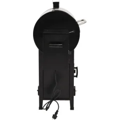 vidaXL Pelletbarbecue met schoorsteen 104 cm ijzer zwart