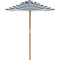 vidaXL Picknicktafel voor 4 kinderen met parasol rond vurenhout