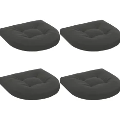 vidaXL 4-Piece Zitkussens 4 st 100% Polyester Antraciet 45 x 45 x 5 cm