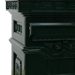 vidaXL Pilaar brievenbus vintage stijl roestbestendig aluminium groen