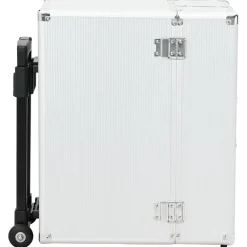 vidaXL Pilotentrolley 47x39x27 cm aluminium zilverkleurig