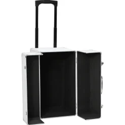 vidaXL Pilotentrolley 47x39x27 cm aluminium zilverkleurig