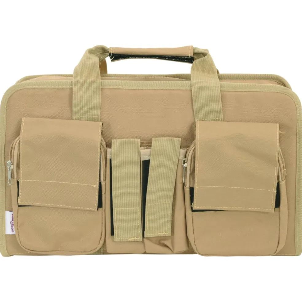 vidaXL Pistooltas 40x24x10 cm oxford stof kakikleurig