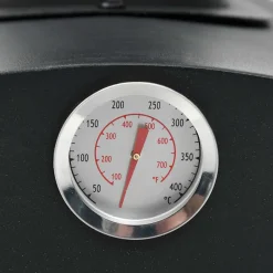vidaXL Pizzaoven en barbecue 3-in-1 zwart