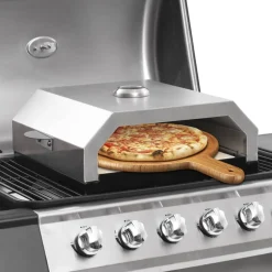 vidaXL Pizzaoven met keramische steen voor gas-/houtskoolbarbecue