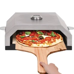 vidaXL Pizzaoven met keramische steen voor gas-/houtskoolbarbecue