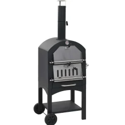 vidaXL Pizzaoven op houtskool met terracotta pizzasteen
