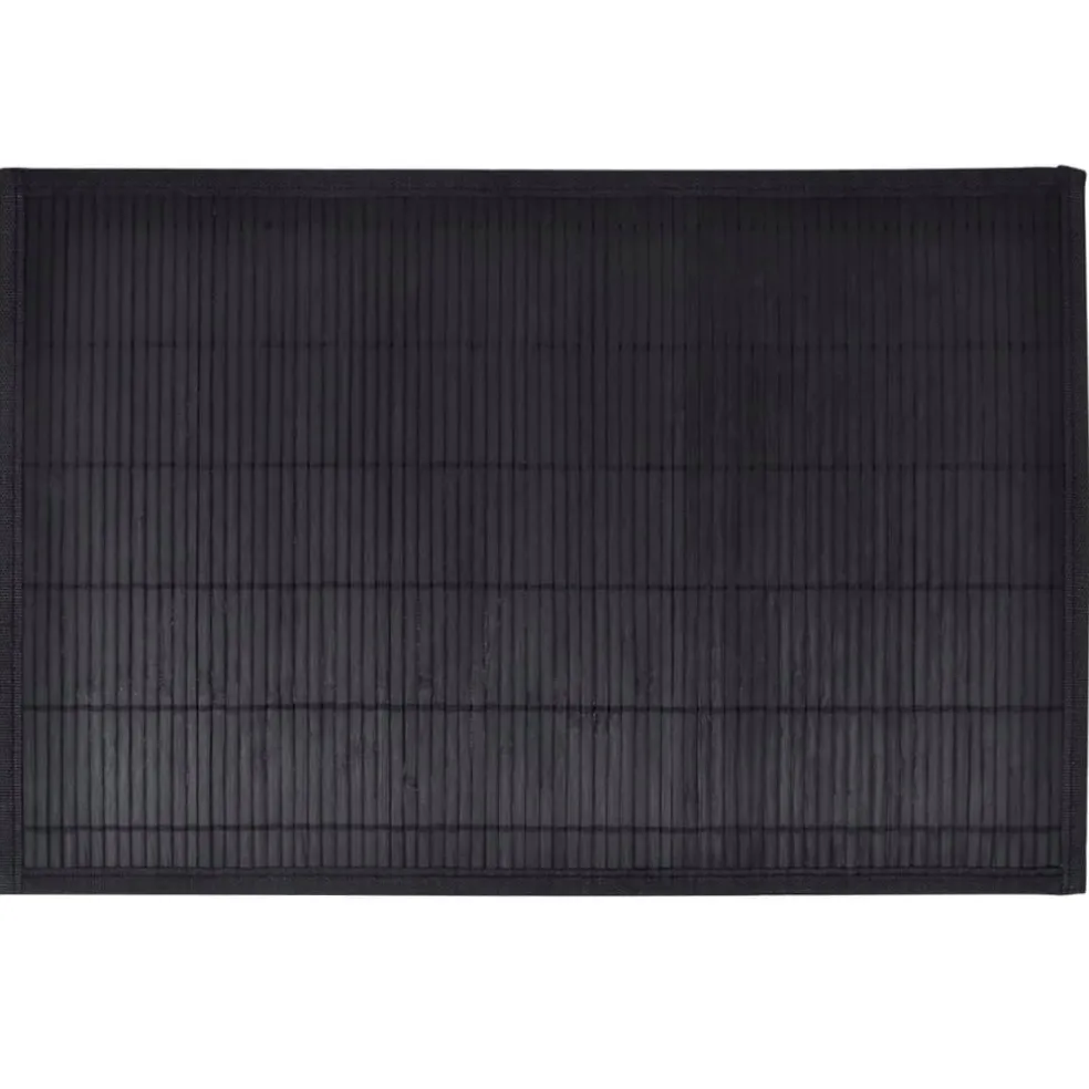 vidaXL 6 Placemats bamboe 30 x 45 cm zwart