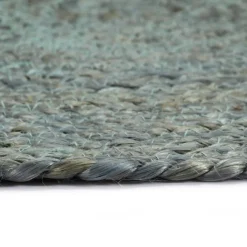 vidaXL Placemats 4 st rond 38 cm jute olijfgroen