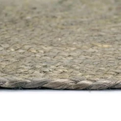 vidaXL Placemats 4 st rond 38 cm jute effen grijs