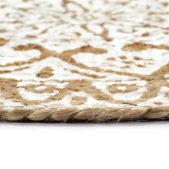 vidaXL Placemats 4 st rond 38 cm jute donkerbruin