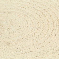 vidaXL Placemats 4 st rond 38 cm katoen natuurlijk