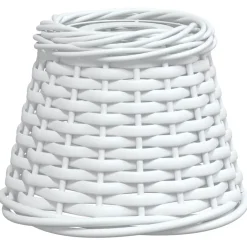 vidaXL Plafondlampenkap Ø15x12 cm wicker wit