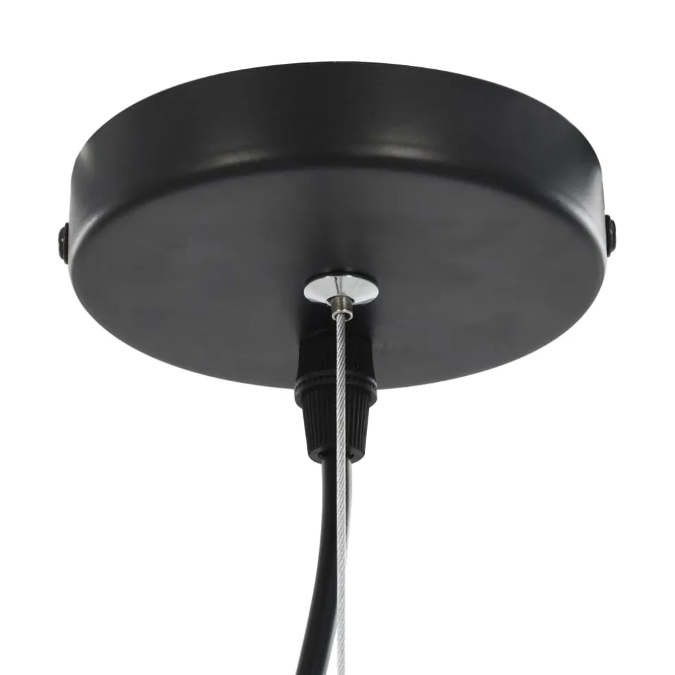 vidaXL Plafondlampen 2 st halfrond E27 40 cm zwart en goudkleurig
