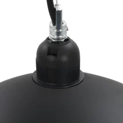 vidaXL Plafondlampen 2 st halfrond E27 40 cm zwart en goudkleurig