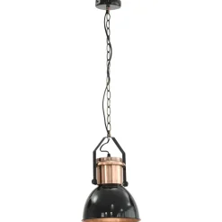 vidaXL Plafondlampen 2 st rond E27 zwart