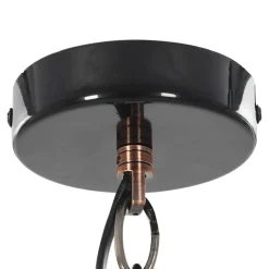 vidaXL Plafondlampen 2 st rond E27 zwart