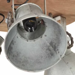 vidaXL Plafondlamp industrieel 25 W E27 42x27 cm zilverkleurig