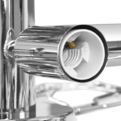 vidaXL Plafondlamp met acryl kristallen bladarmen voor 5xE14 wit