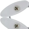 vidaXL Plafondlamp met ellipsvormige glazen kappen 4 st E14