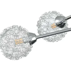 vidaXL Plafondlamp met gaasdraadkapjes 5xG9