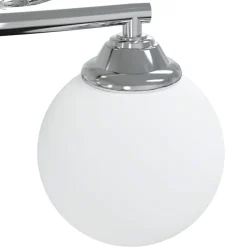 vidaXL Plafondlamp met glasbollen rond 4xG9