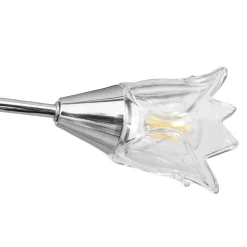 vidaXL Plafondlamp met glazen tulpvormige kappen 5xE14 transparant