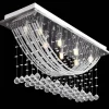 vidaXL Plafondlamp met glinsterende glas kristallen kralen 8xG9 29 cm