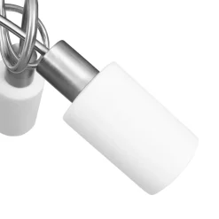 vidaXL Plafondlamp met keramieke cilindervormige kappen 3xE14 wit
