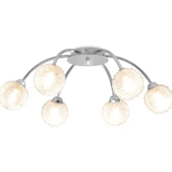 vidaXL Plafondlamp met 6 LED-lampen G9 240 W