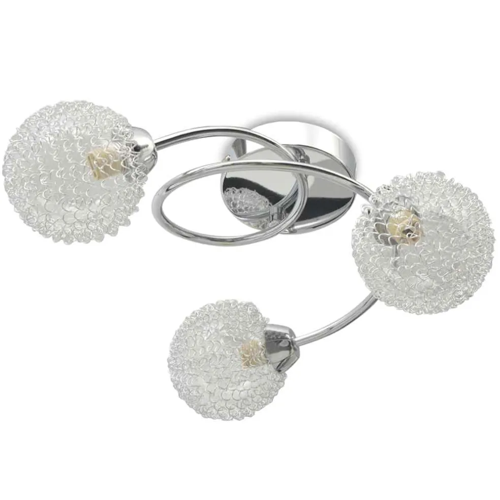 vidaXL Plafondlamp met 3 LED-lampen G9 120 W