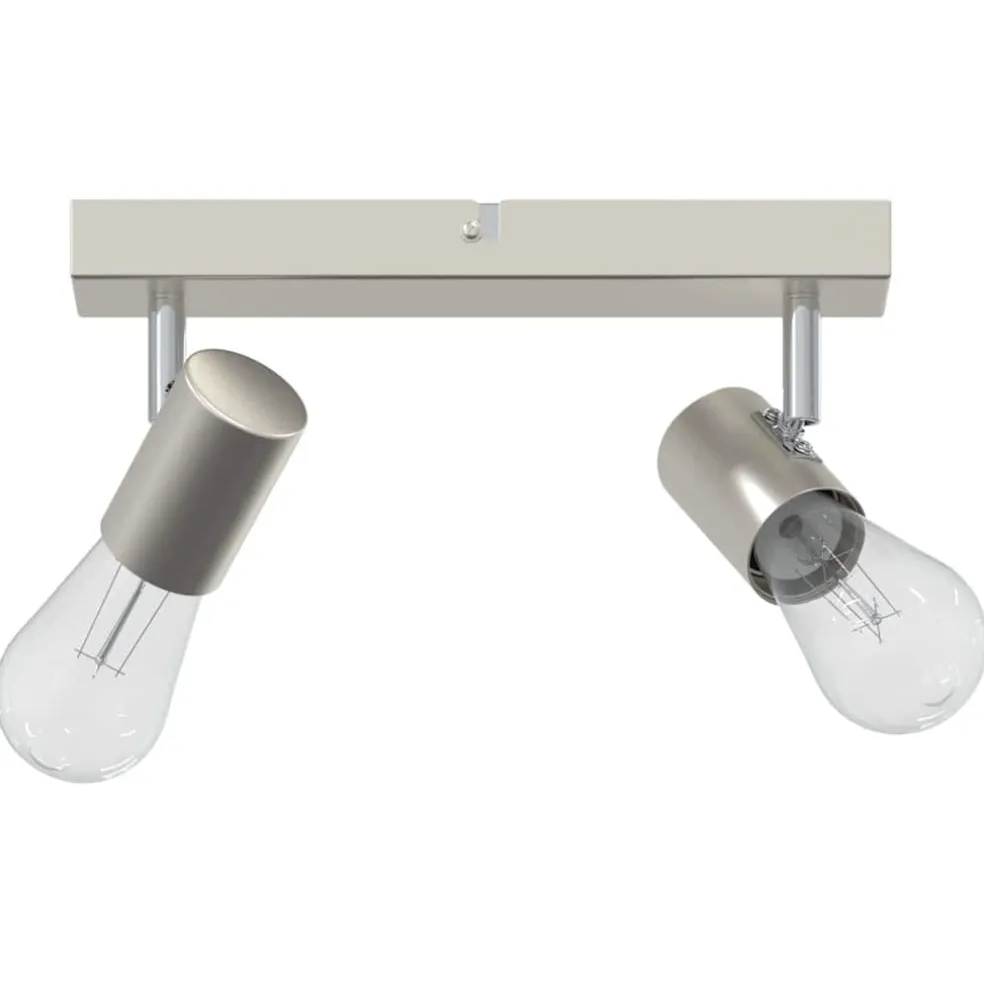 vidaXL Plafondspot met schijnwerpers Nikkel 26 x 6,5 x 11,5 cm Metaal