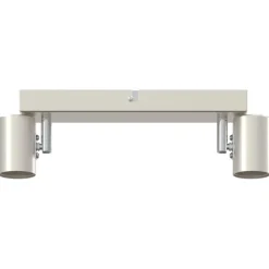 vidaXL Plafondspot met schijnwerpers Nikkel 26 x 6,5 x 11,5 cm Metaal