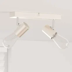 vidaXL Plafondspot met schijnwerpers Nikkel 26 x 6,5 x 11,5 cm Metaal